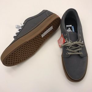 New! Vans Chukka Low Pewter & Gum Skate Shoes US10